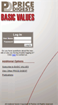 Mobile Screenshot of basicvalues.pricedigests.com